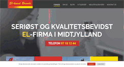 Desktop Screenshot of elhuset-brande.dk